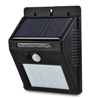 Solar Powered Motion Sensor Outdoor Wall Lamp