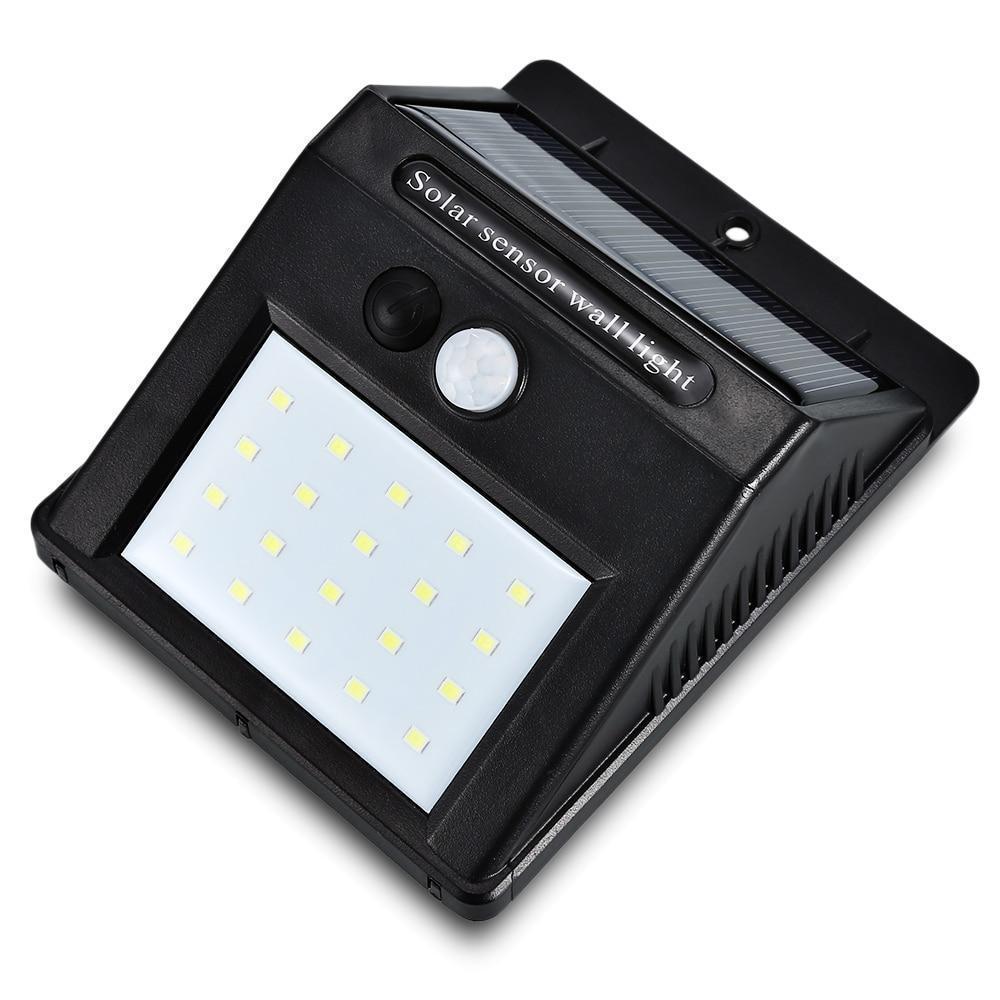 Solar Powered Motion Sensor Outdoor Wall Lamp
