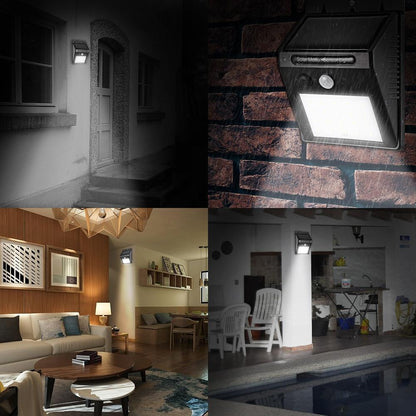 Solar Powered Motion Sensor Outdoor Wall Lamp