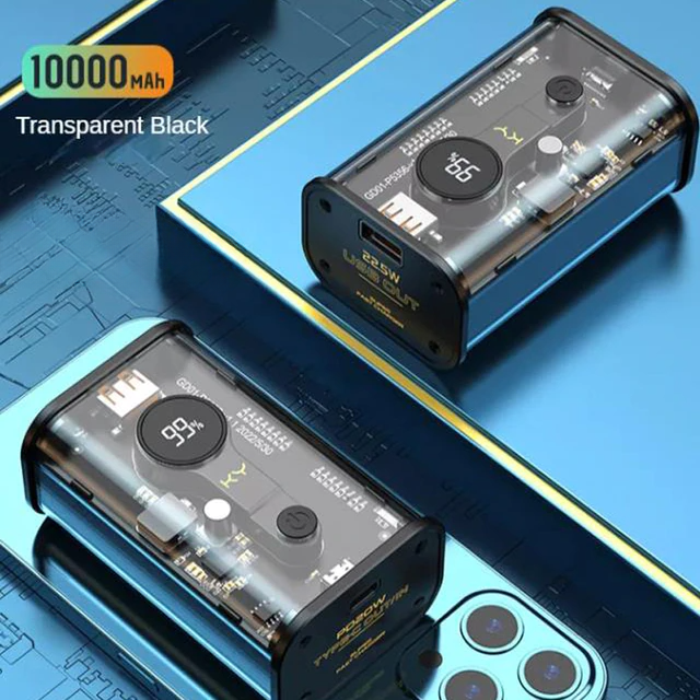 Clear LCD Portable Power Bank - Fesara