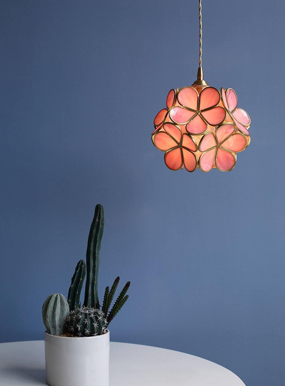Classic Glass Pendant Lighting Fixture 1-Light