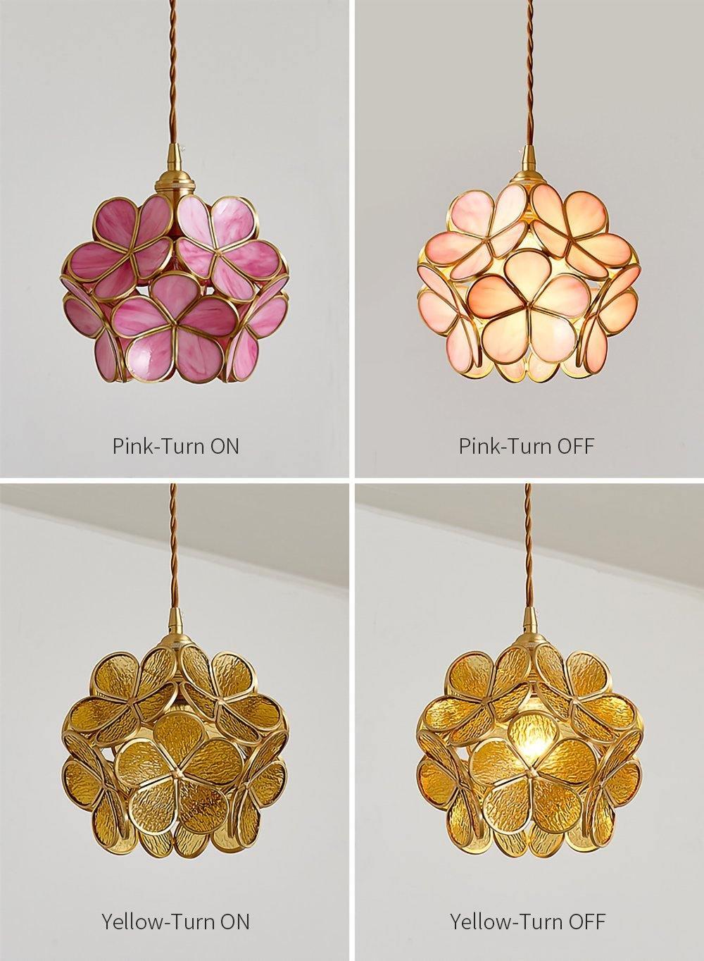 Classic Glass Pendant Lighting Fixture 1-Light