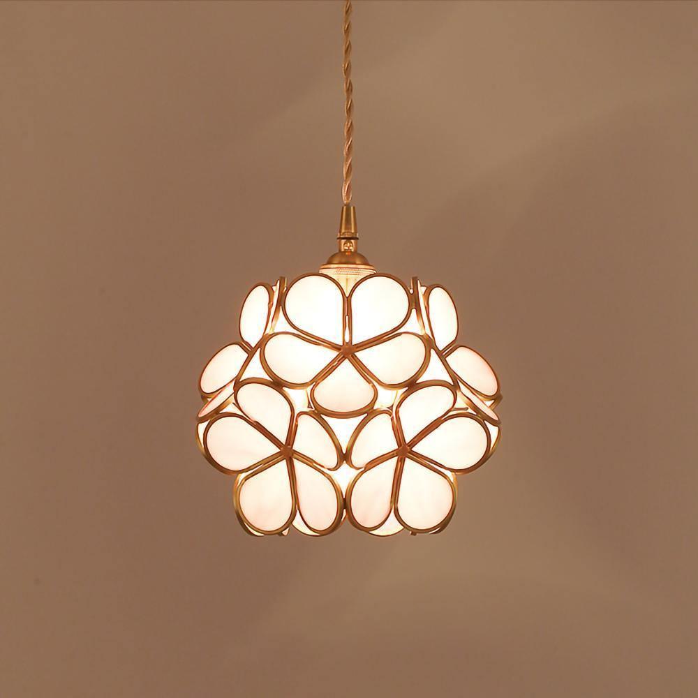 Classic Glass Pendant Lighting Fixture 1-Light