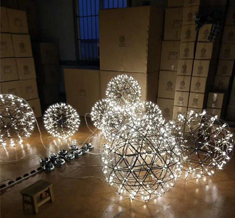 Contemporary Round Metal LED Hanging Light Fixture