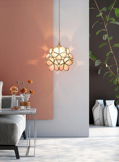 Classic Glass Pendant Lighting Fixture 1-Light