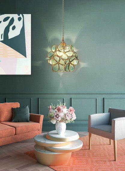 Classic Glass Pendant Lighting Fixture 1-Light