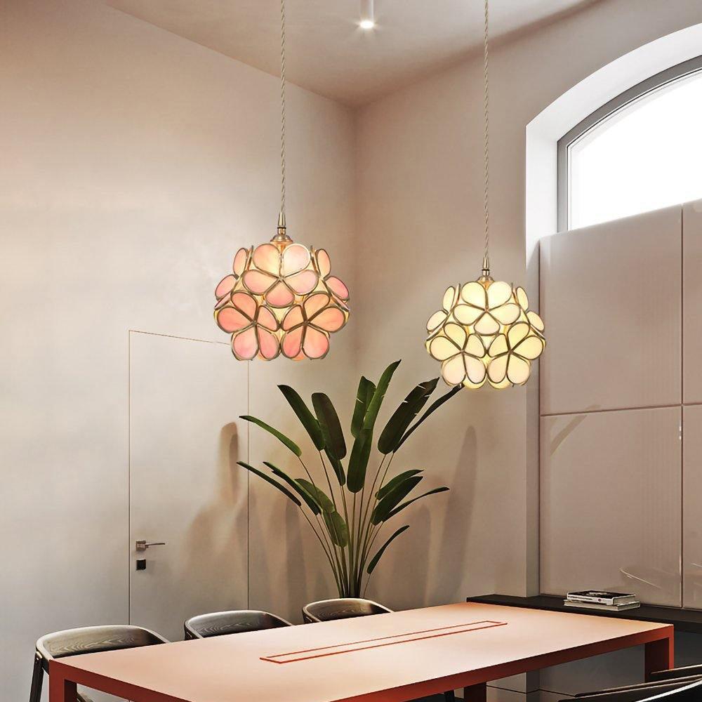 Classic Glass Pendant Lighting Fixture 1-Light