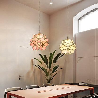 Classic Glass Pendant Lighting Fixture 1-Light