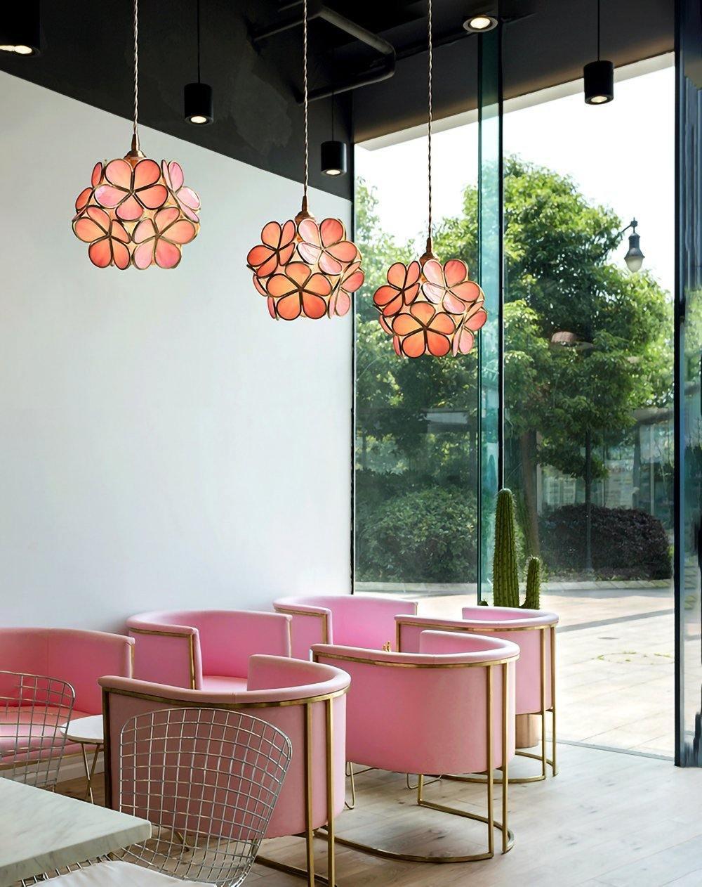 Classic Glass Pendant Lighting Fixture 1-Light