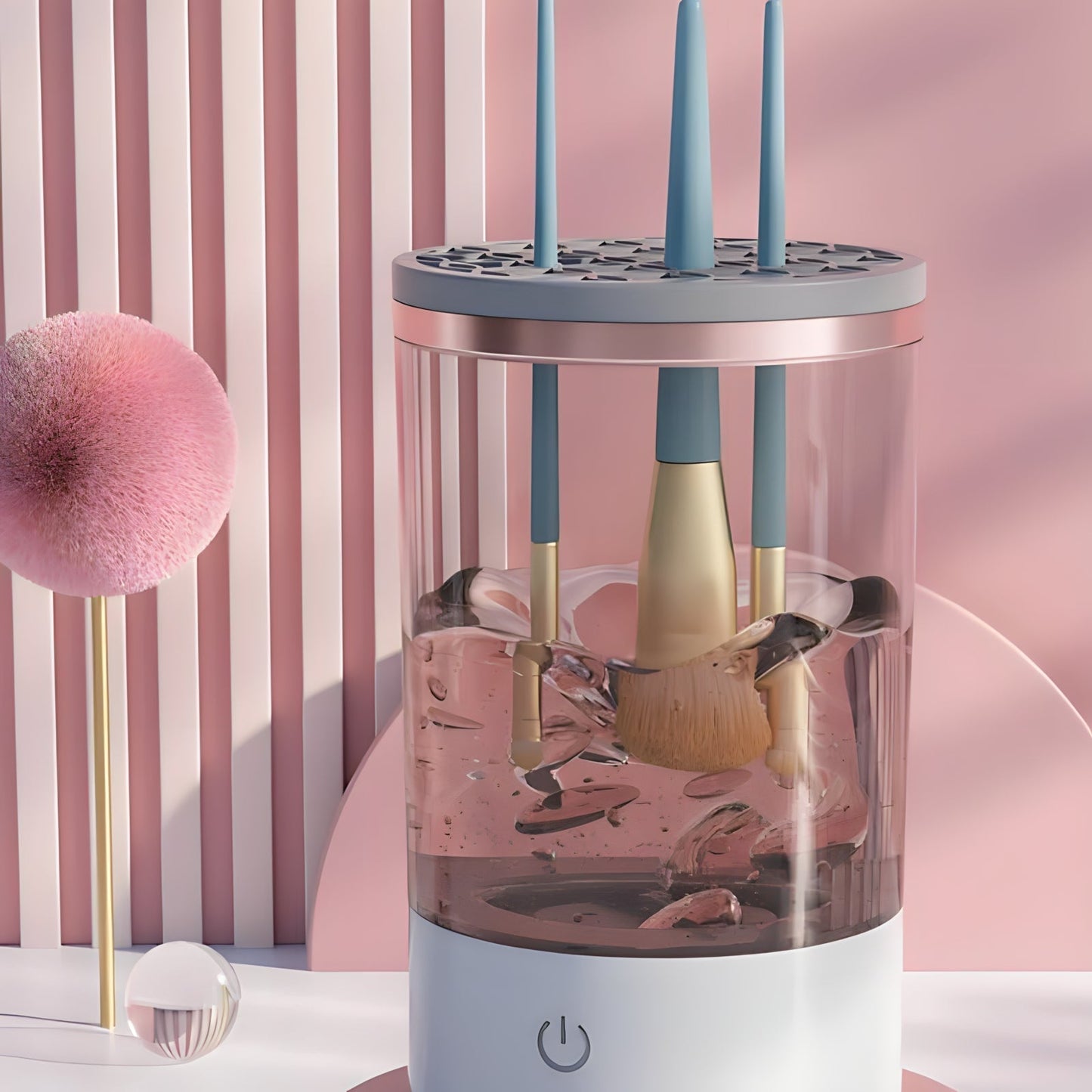 Easy Clean Makeup Brush Washer – Fast Dry for All Brushes - Fesara