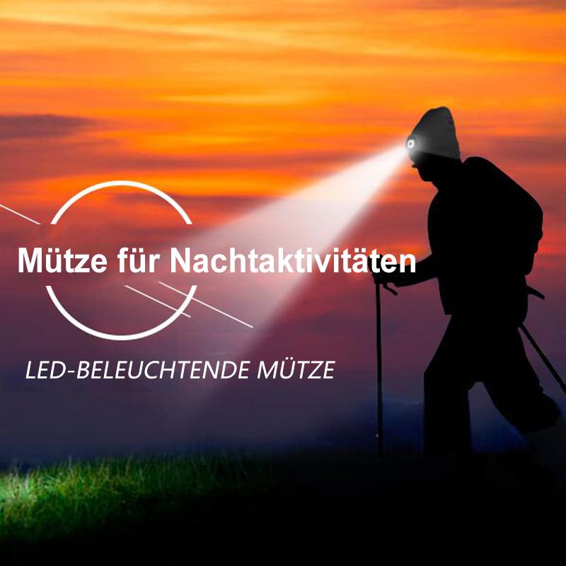 Warm LED Beanie Hat with Detachable Light