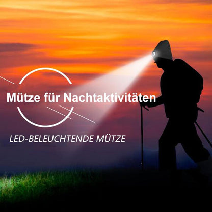 Warm LED Beanie Hat with Detachable Light
