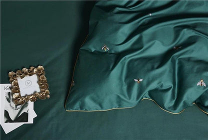 Invigorating Green Cotton Bedding Set