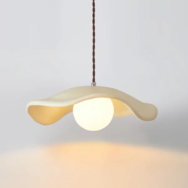 Elegant Natural Leaf Hanging Lamp