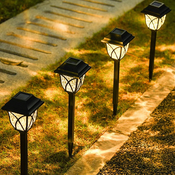Bright Outdoor Solar Powered Walkway Lights