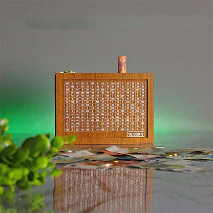 Classic Wooden Coin Bank Counter