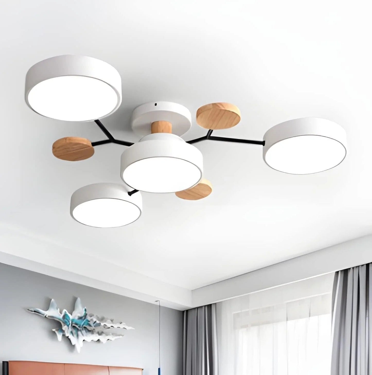 Sleek LED Ceiling Fixture Home Lighting