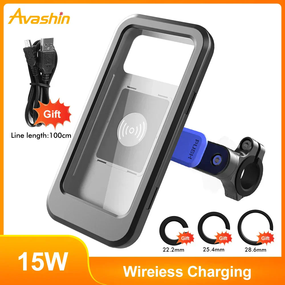 Waterproof Bicycle Phone Holder with Power Bank