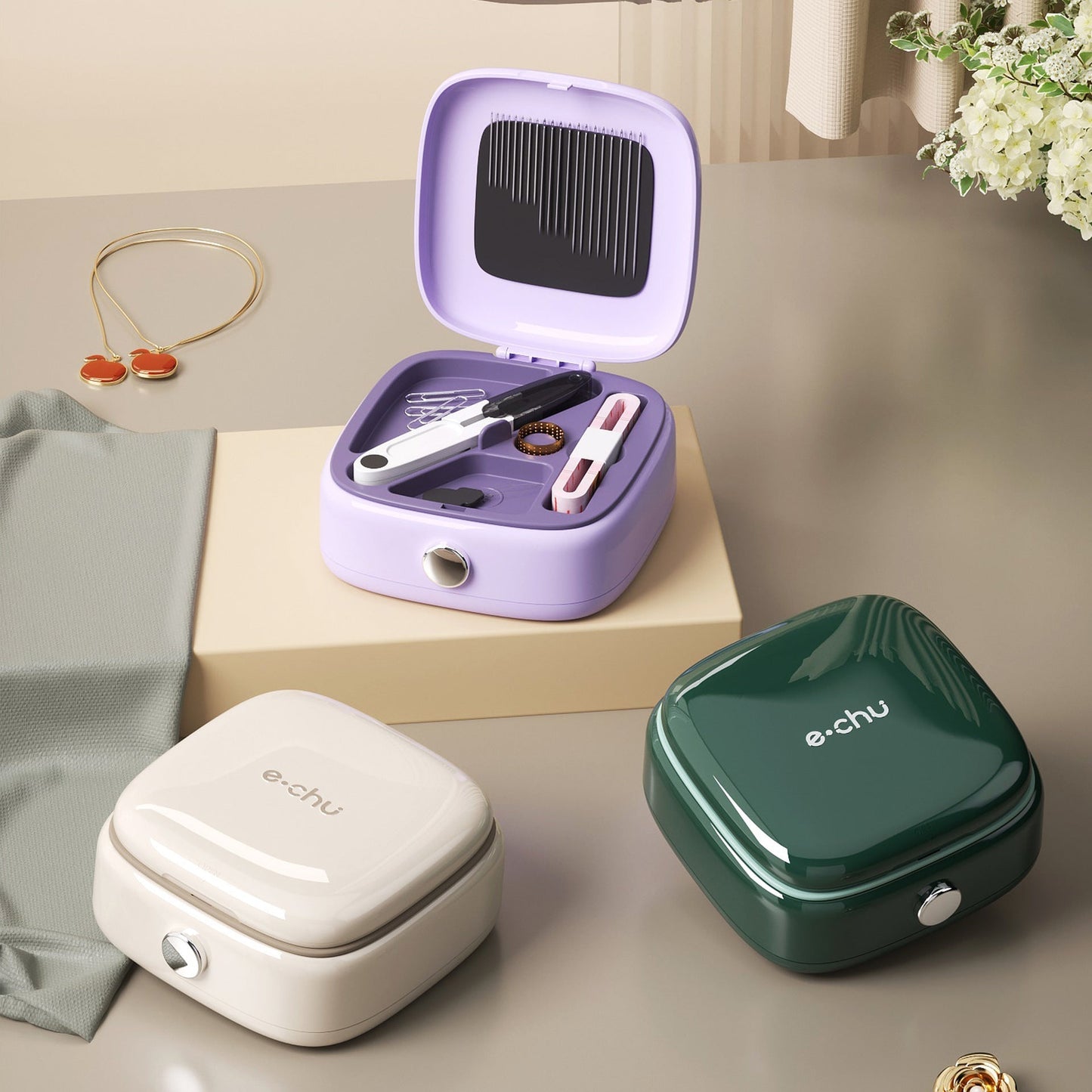 Portable Easy Sewing Kit with Magnets