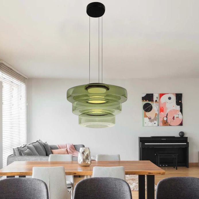 Stylish Glass Pendant Light in Retro Design