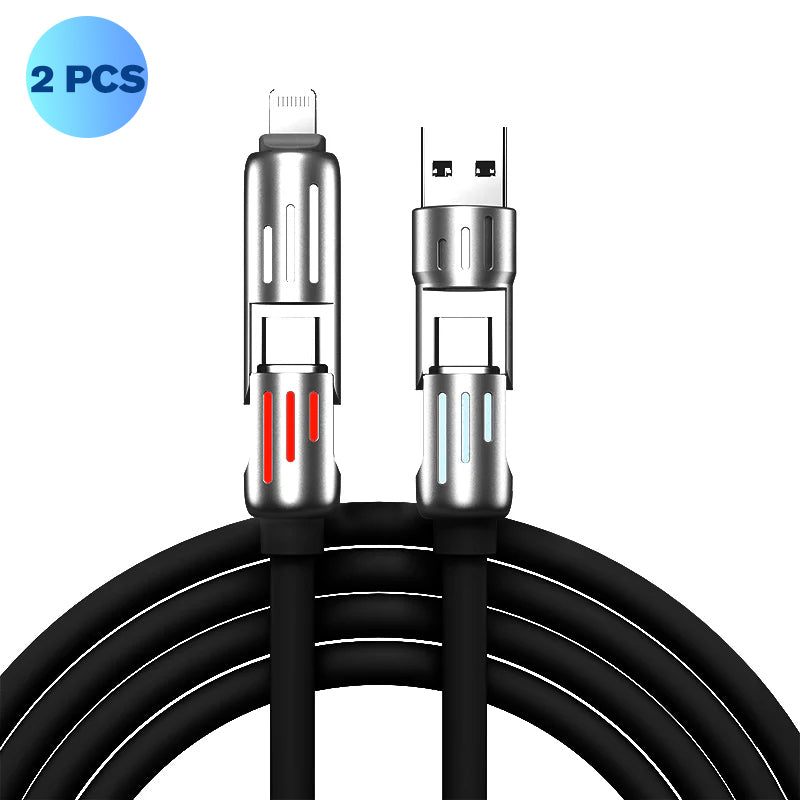 Fast 4-in-1 USB C Power Cable Charger