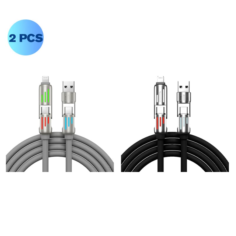 Fast 4-in-1 USB C Power Cable Charger