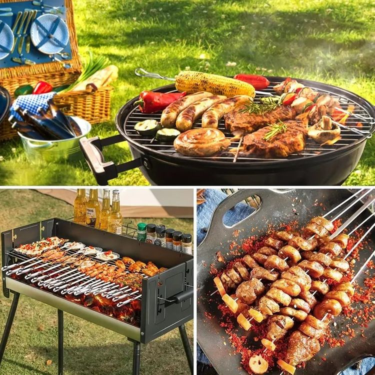 Premium BBQ Grill Set 10pc Stainless Steel Utensils