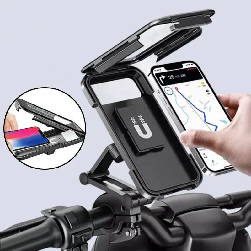 Waterproof Bicycle Phone Holder with Power Bank