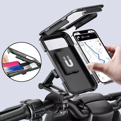 Waterproof Bicycle Phone Holder with Power Bank