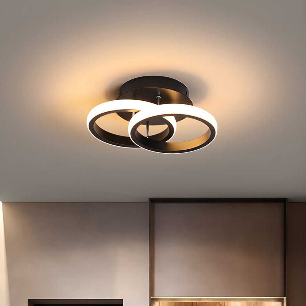 Modern Black LED Ceiling Lamp