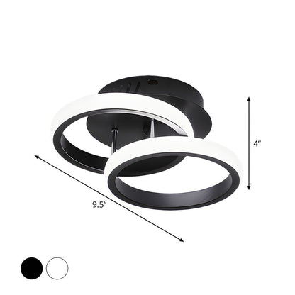 Modern Black LED Ceiling Lamp