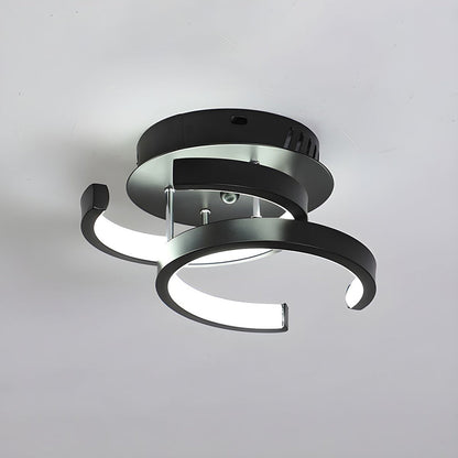 Modern Black LED Ceiling Lamp