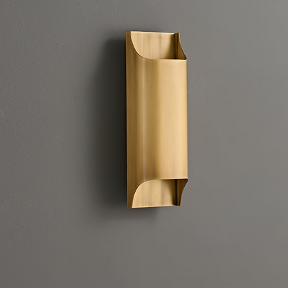 Elegant Arc Brass LED Wall Light Fixture