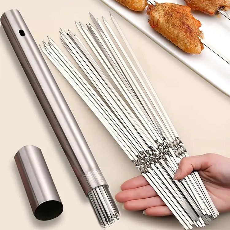 Premium BBQ Grill Set 10pc Stainless Steel Utensils - Fesara