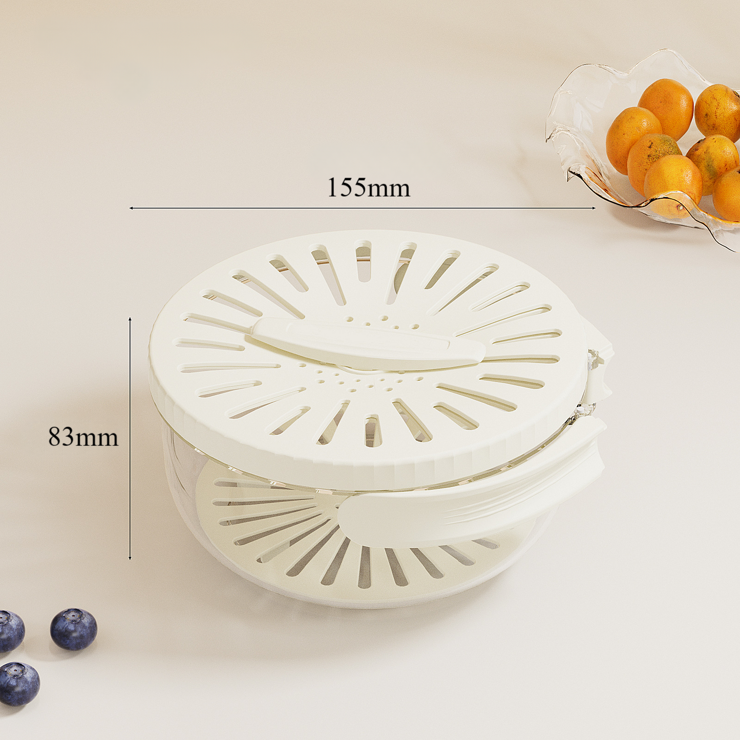 Collapsible Laundry Basket with Swivel Top Lid