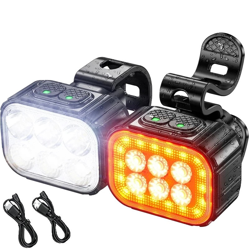 Bright Rechargeable Bike Headlights for Day and Night Ride