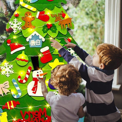 Colorful DIY Felt Christmas Tree Ornament Kit