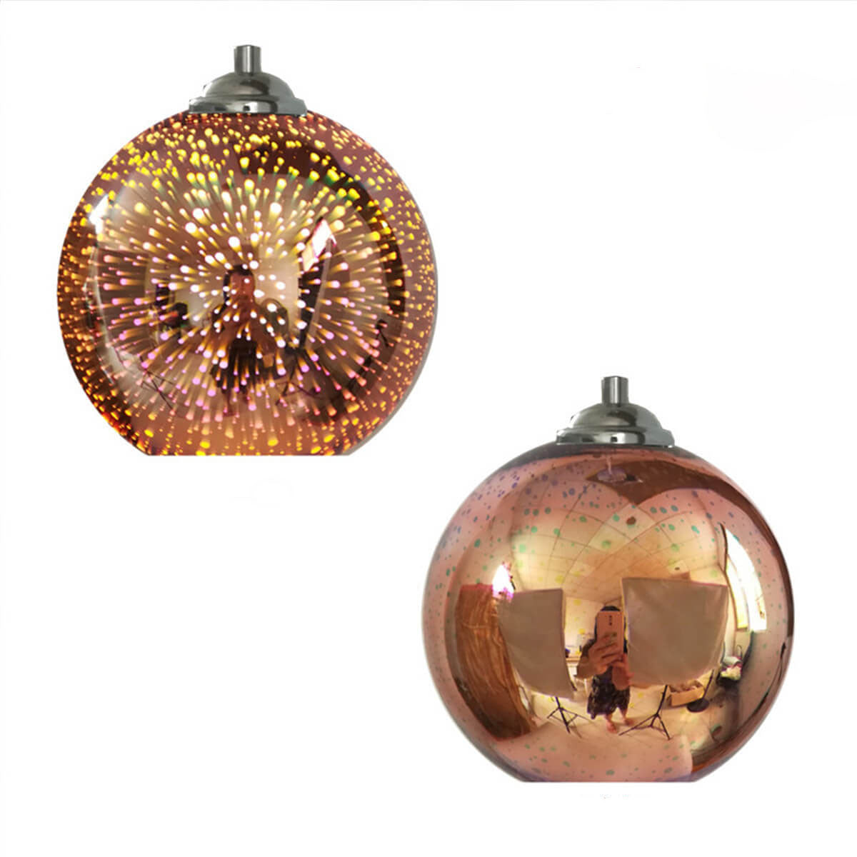 Vibrant Colorful Glass Pendant Light Fixture - Fesara