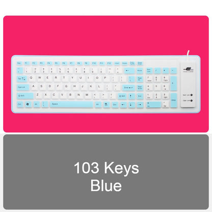 Portable Folding Soft Keyboard with USB Cable