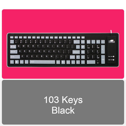 Portable Folding Soft Keyboard with USB Cable - Fesara