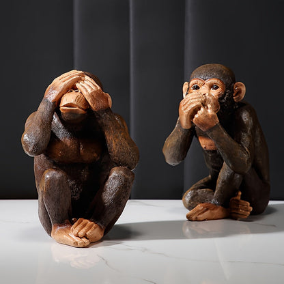 Fun Monkey Figurine Set of 3
