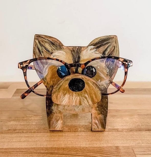 Wooden Animal Glasses Holder