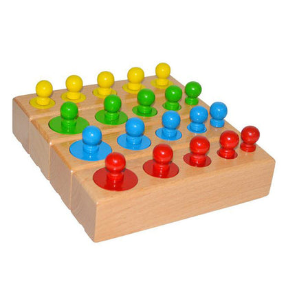 Natural Wooden Sensory Block Puzzle Set