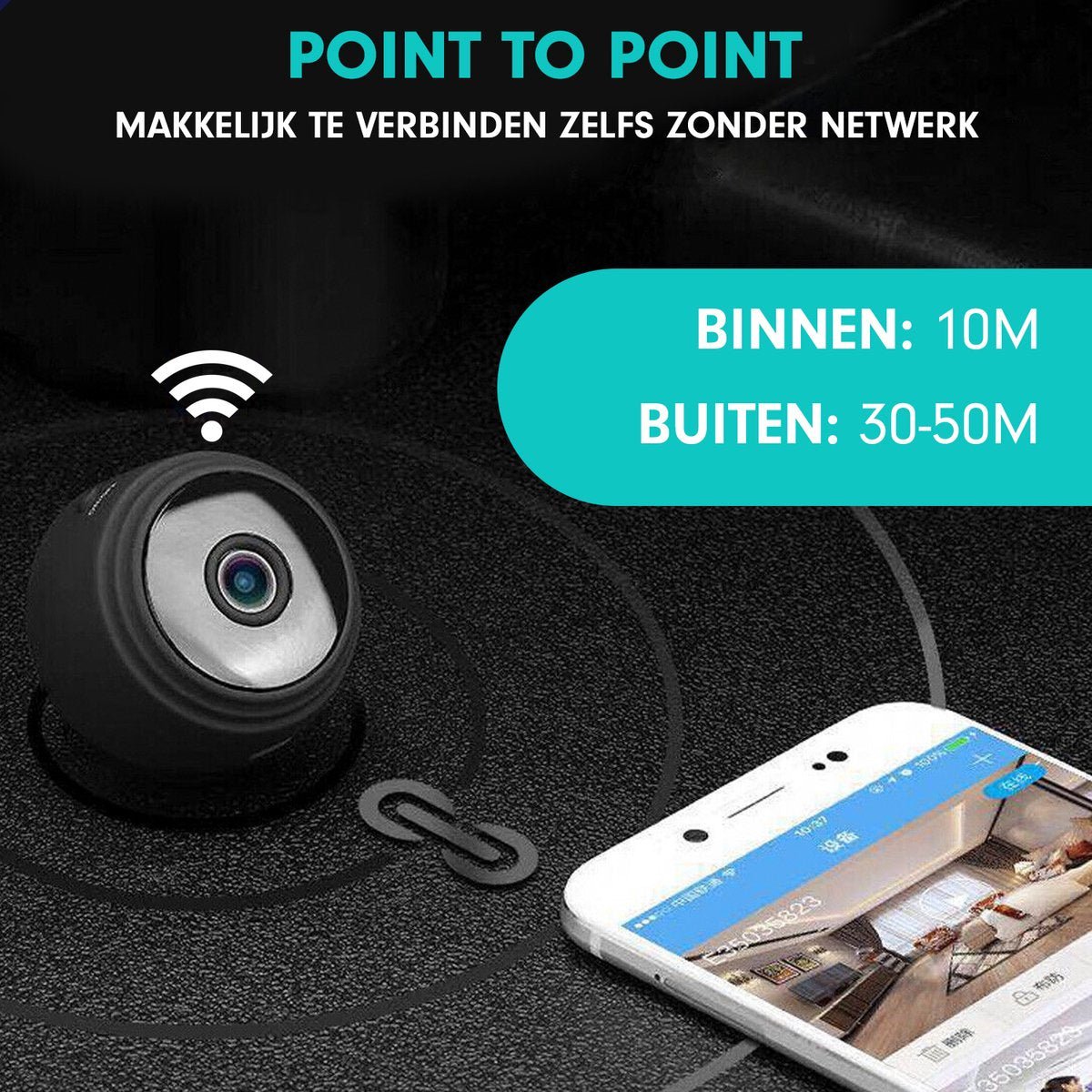 Mini WiFi Security Camera 1080p HD