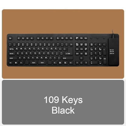 Portable Folding Soft Keyboard with USB Cable
