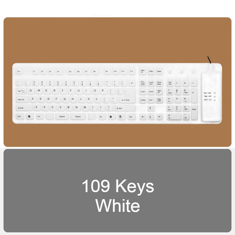 Portable Folding Soft Keyboard with USB Cable