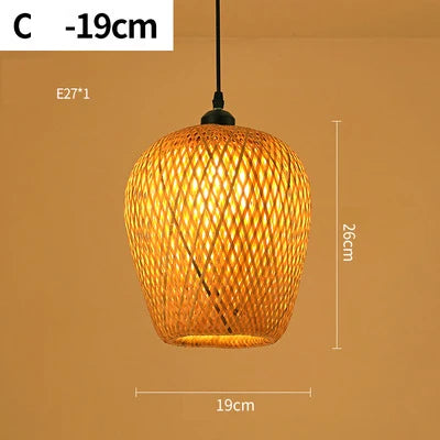 Natural Woven Rattan Pendant Lamp