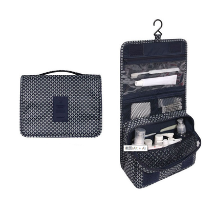 Compact Water-Resistant Travel Toiletry Kit Bag