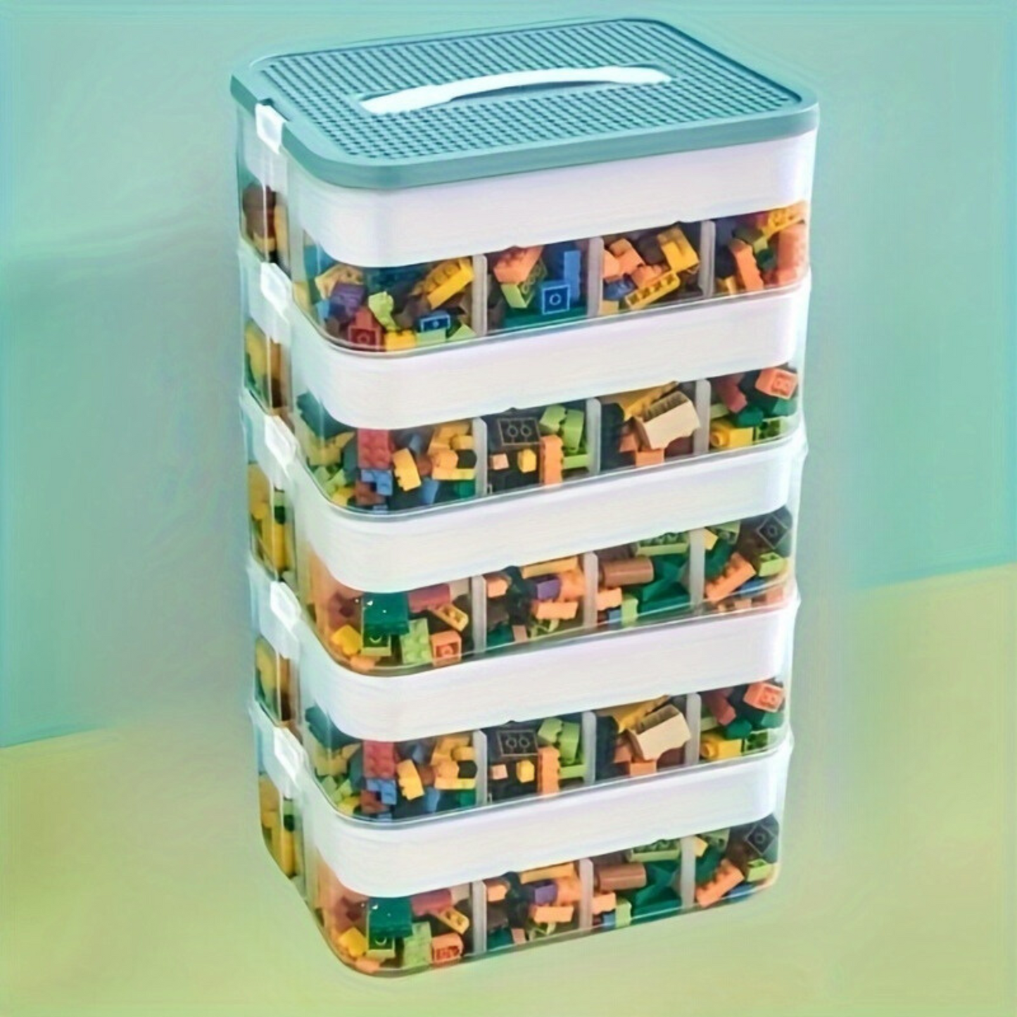 Collapsible Plastic Storage Bin with Lid