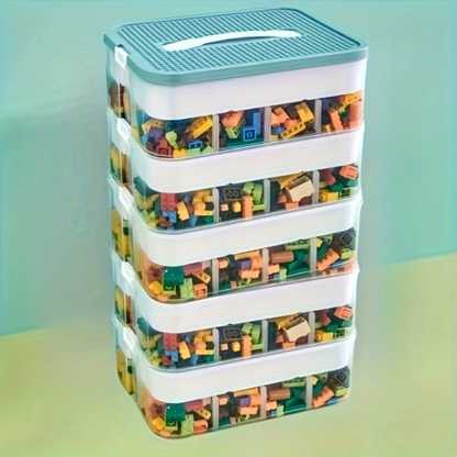 Collapsible Plastic Storage Bin with Lid